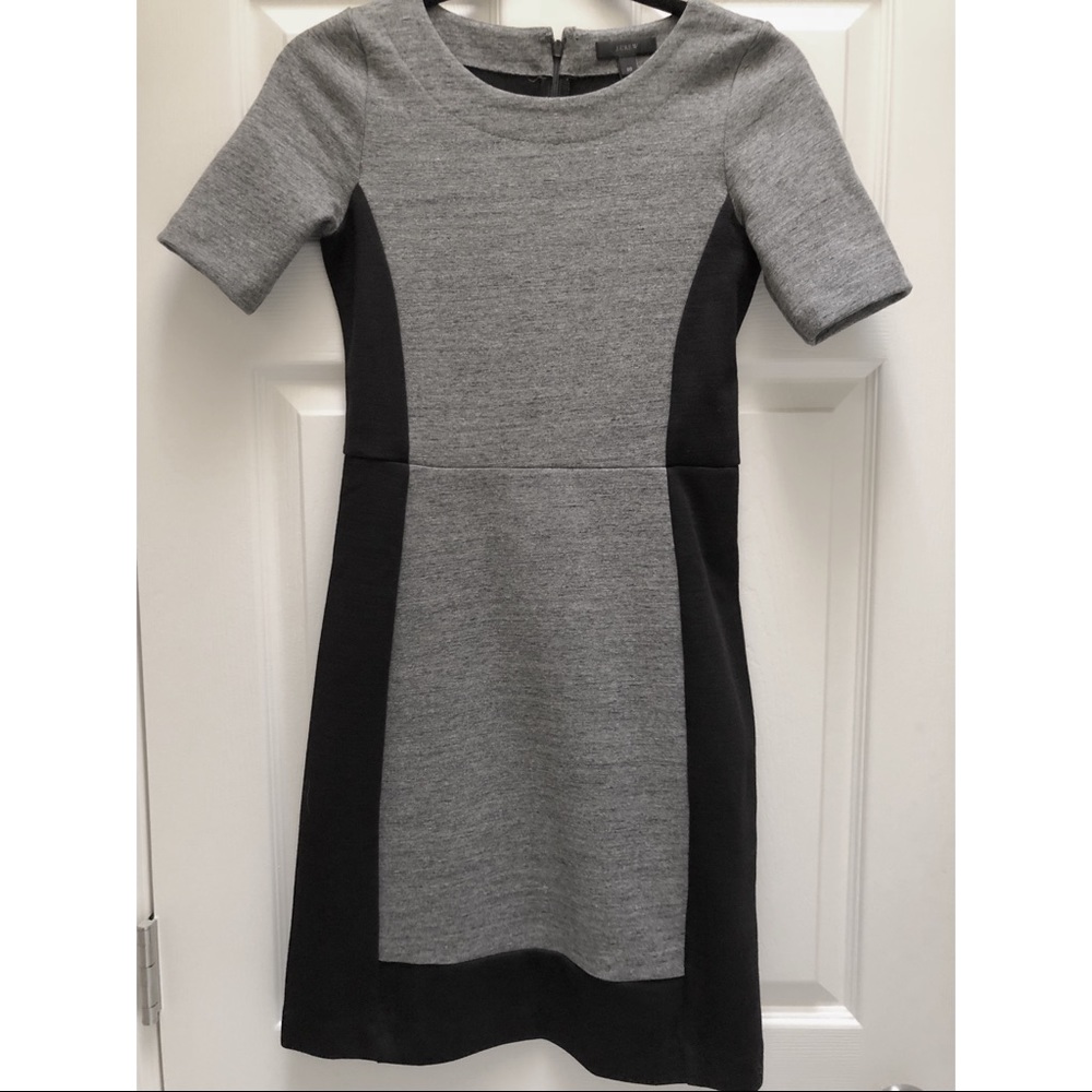 J Crew Black and Gray Dress Size 00 Never Worn!